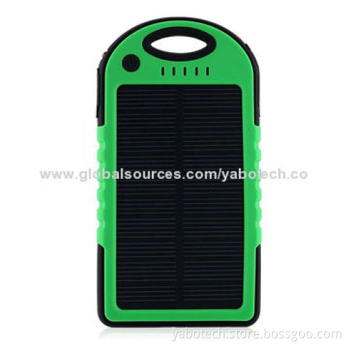 Solar power bank, waterproof/vibration-proof/crush-proof solar mobile phone chargerNew